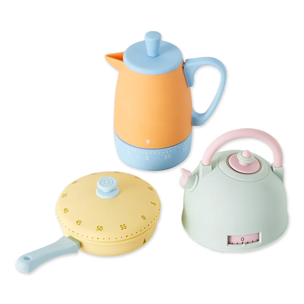 Pastel Stovetop Kitchen Timers Set Of 3