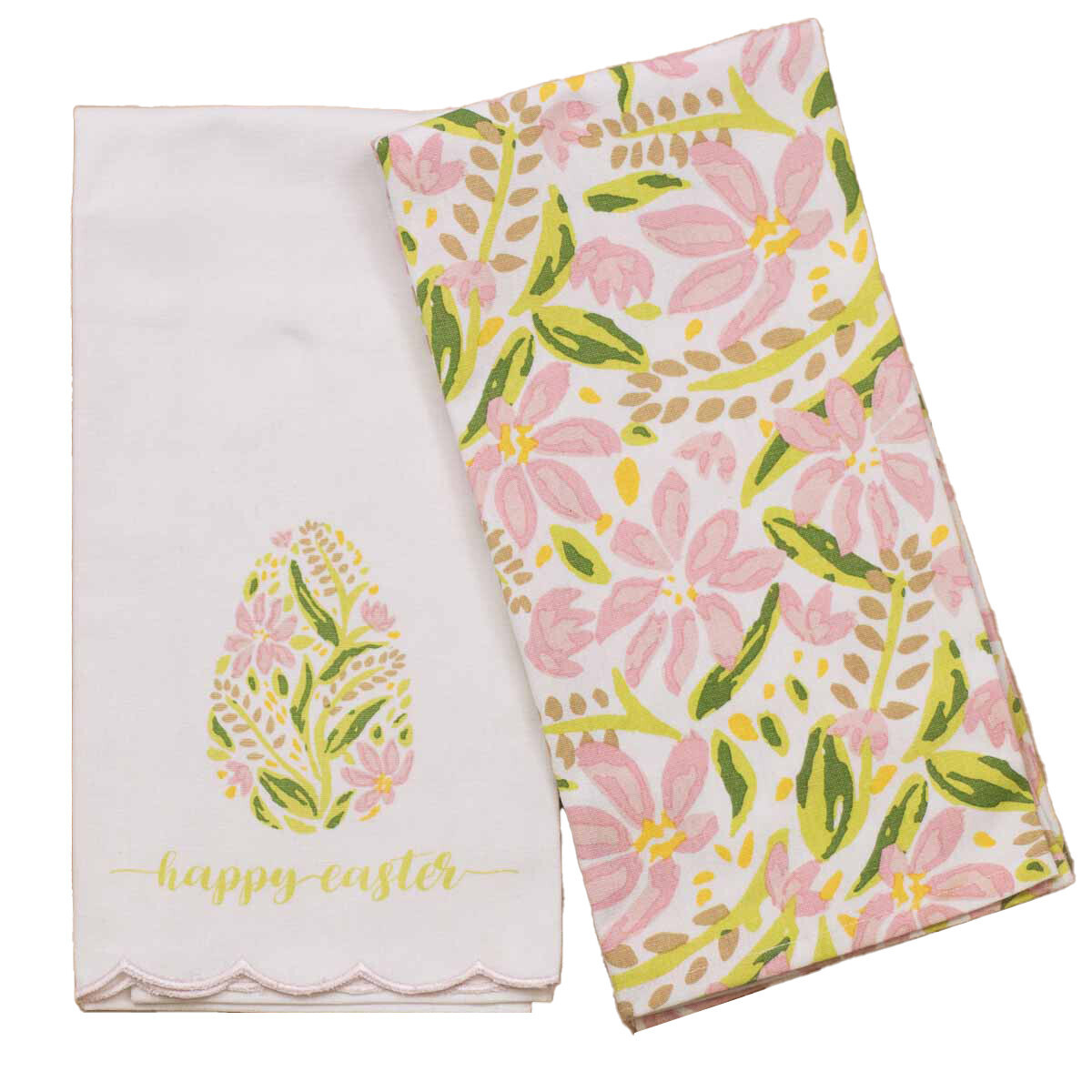 Sweet Pea Hand Towel Set of 2 Easter Decor