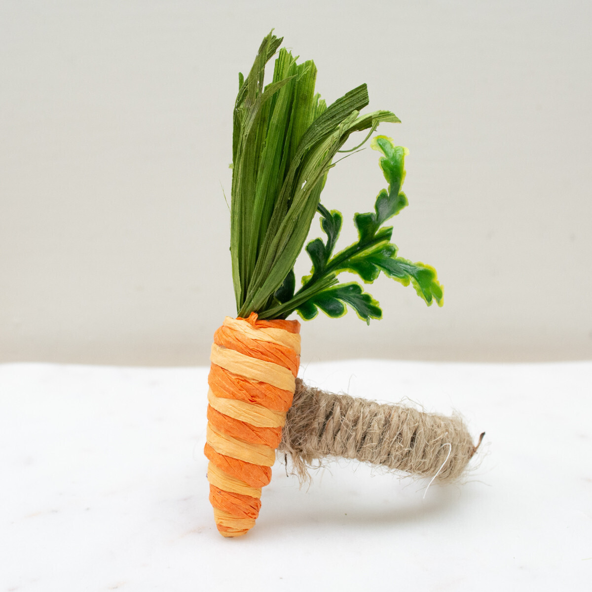 (SET OF 4) Carrot Napkin Ring Tabletop Accents