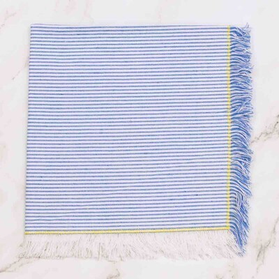 Seersucker Fringe Napkin Tabletop Accents