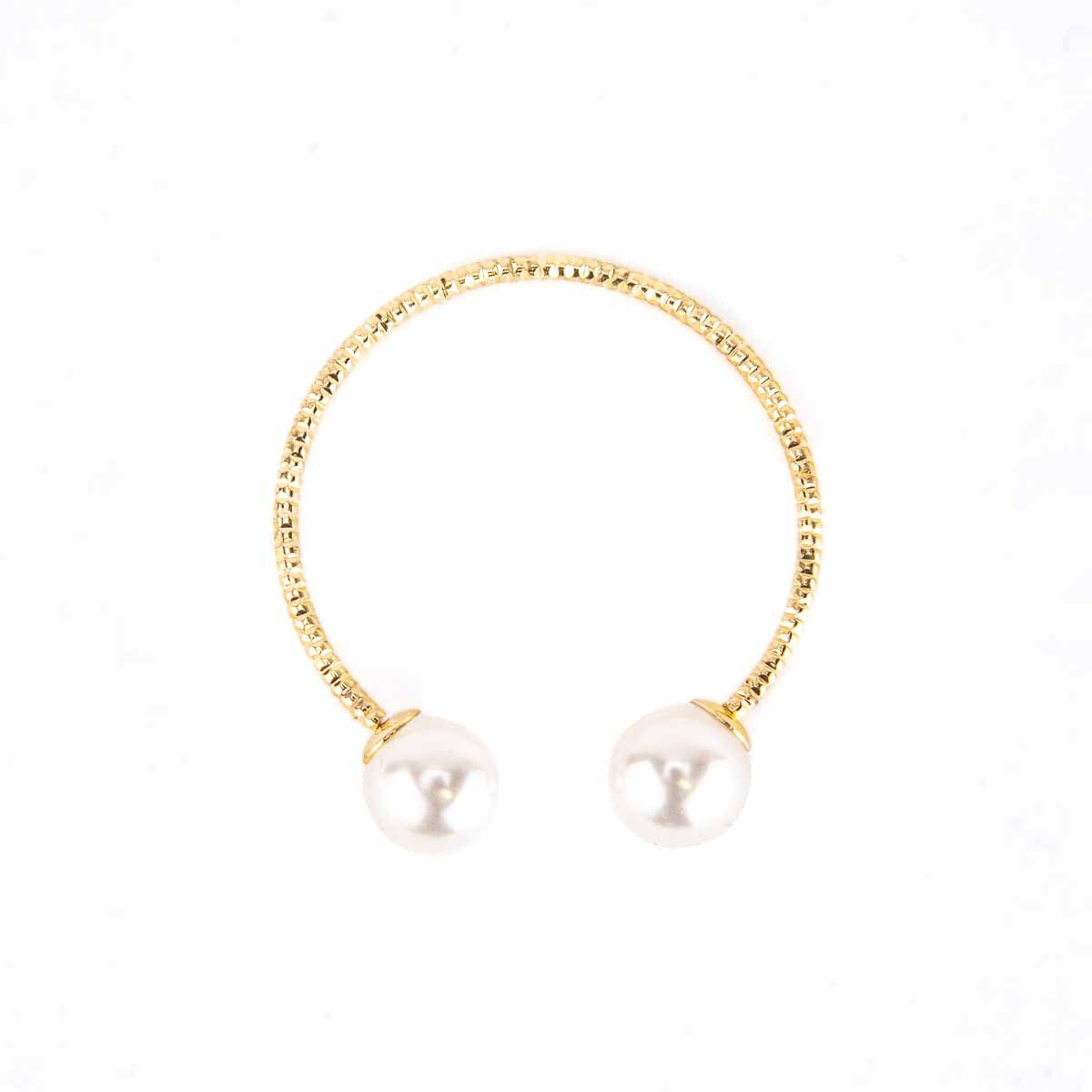 (SET OF 4) Pearl Braided Napkin Ring Tabletop Accents