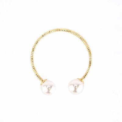 (SET OF 4) Pearl Braided Napkin Ring Tabletop Accents