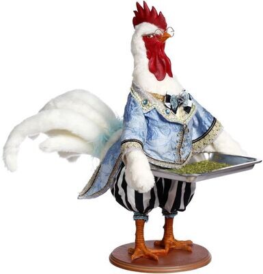 Rooster Server - 24.5 Inches By: Mark Roberts Spring Easter Collection *SHIPS WITHIN 15 DAYS*