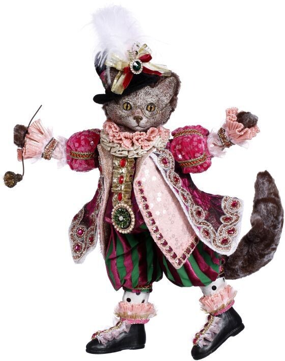3 Musketeer Pink Cat, Styler - 20 Inches By: Mark Roberts Spring Easter Collection *SHIPS WITHIN 15 DAYS*