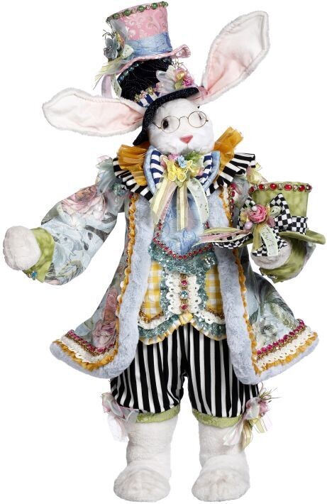 Mad Hatter Rabbit - 37 Inches By: Mark Roberts Spring Easter Collection *SHIPS WITHIN 15 DAYS*