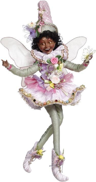 African American Flower Garden Fairy, Medium - 18 Inches By: Mark Roberts Spring Easter Collection *SHIPS WITHIN 15 DAYS*