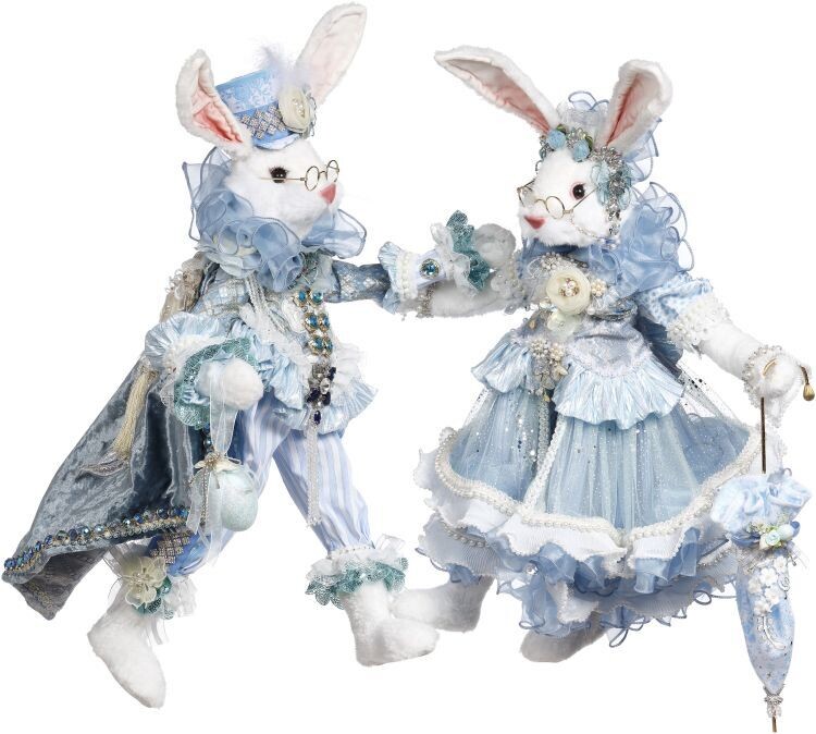 Mr. and Mrs. Peter Rabbit, Medium, Set of 2- 20-23 Inches By: Mark Roberts Spring Easter Collection *SHIPS WITHIN 15 DAYS*