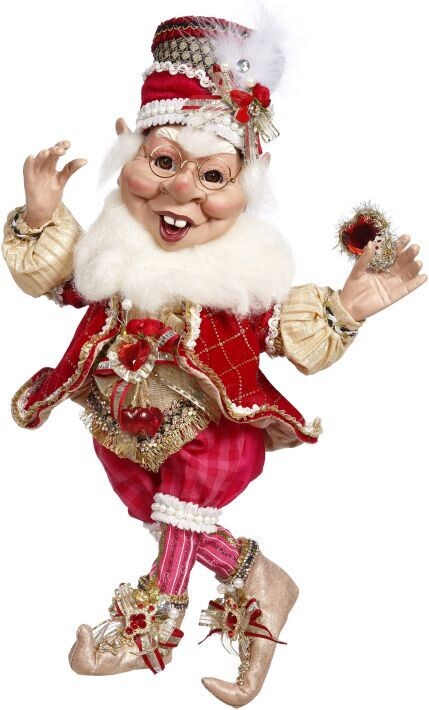 All My Heart Elf, Medium - 19.5 Inches By: Mark Roberts Valentines Collection *SHIPS WITHIN 15 DAYS*