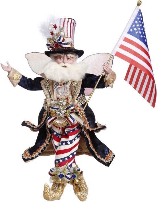 Star Spangled Banner Fairy, Medium - 18 Inches By: Mark Roberts 4th Of July Collection *SHIPS WITHIN 15 DAYS*