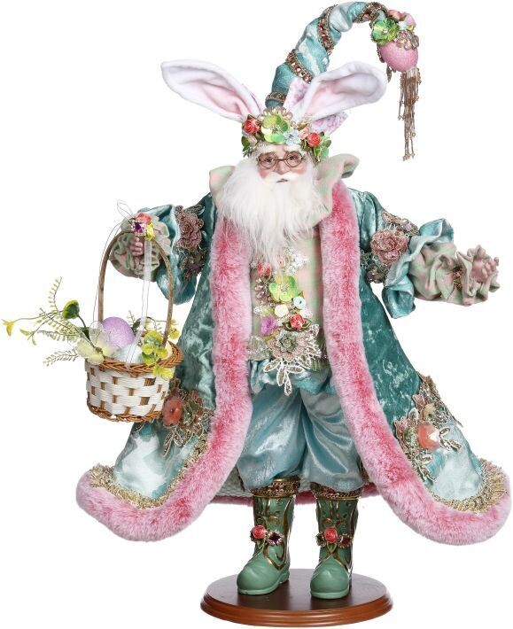 Father Easter Scene with Basket - 20.5 Inches By: Mark Roberts Spring Easter Collection *SHIPS WITHIN 15 DAYS*
