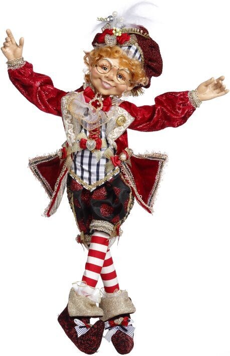 Love Me Too Elfin Boy, Medium - 17.5 Inches By: Mark Roberts Valentines Collection *SHIPS WITHIN 15 DAYS*