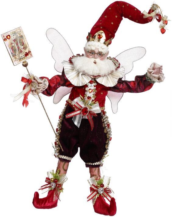 King of Hearts Fairy, Large - 18.5 Inches By: Mark Roberts Valentines Collection *SHIPS WITHIN 15 DAYS*