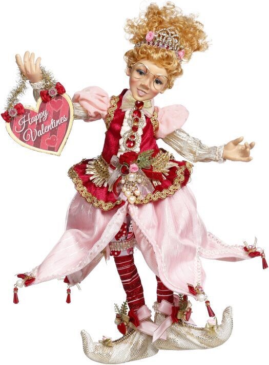 Love Me too Elfin Girl, Medium - 16 Inches By: Mark Roberts Valentines Collection *SHIPS WITHIN 15 DAYS*