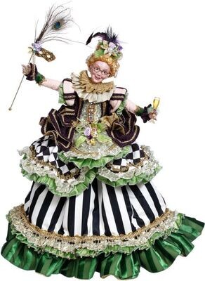 Mrs. Parti Gras Jester - 24 Inches By: Mark Roberts Mardi Gras Collection *SHIPS WITHIN 15 DAYS*