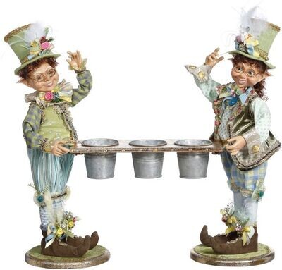 Kitchen Gardener Elves, Set of 2 - 20 Inches By: Mark Roberts Collection *SHIPS WITHIN 15 DAYS*