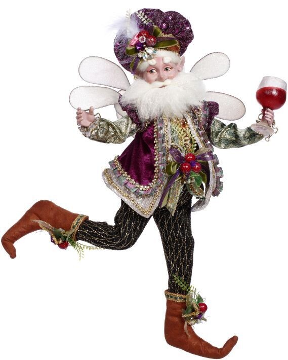 Wine Lover Fairy, Medium - 16.5 Inches By: Mark Roberts Collection *SHIPS WITHIN 15 DAYS*