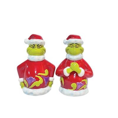 Grinch Naughty &amp; Nice Salt &amp; Pepper Shakers By: The Grinch Jim Shore  *SHIPS WITHIN 15 DAYS* NEW 2024