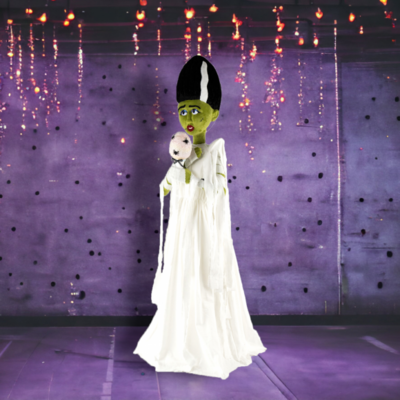 4 FT Monster Frankenstein&#39;s Bride With Cotton Candy Halloween Decor  *SHIPS WITHIN 10 DAYS* NEW 2024
