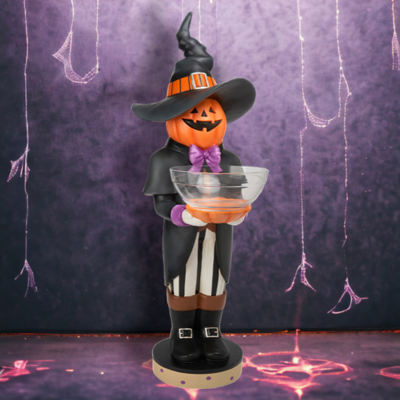 40&quot; Jack O Lantern Butler With Candy Bowl Halloween Decor  *SHIPS WITHIN 10 DAYS* NEW 2024