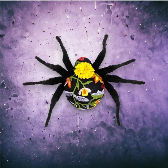 8&quot; Day Of The Dead Spider Halloween Decor  NEW 2024