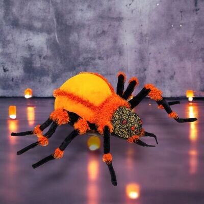 60&quot; Large Orange Spider Halloween Decor  *SHIPS WITHIN 10 DAYS* NEW 2024