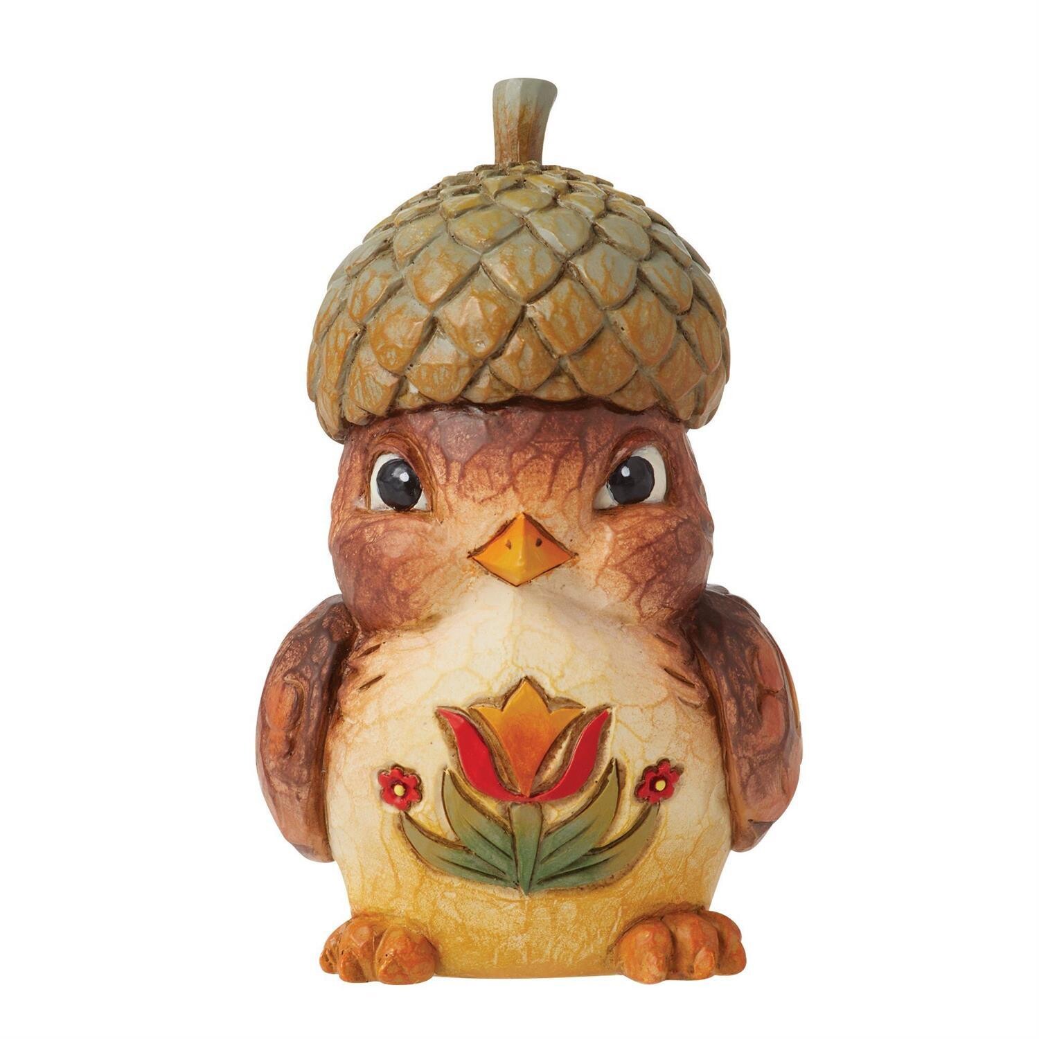 Bird with Acorn Hat By: Heartwood Creek Jim Shore *SHIPS WITHIN 15 DAYS* NEW 2024
