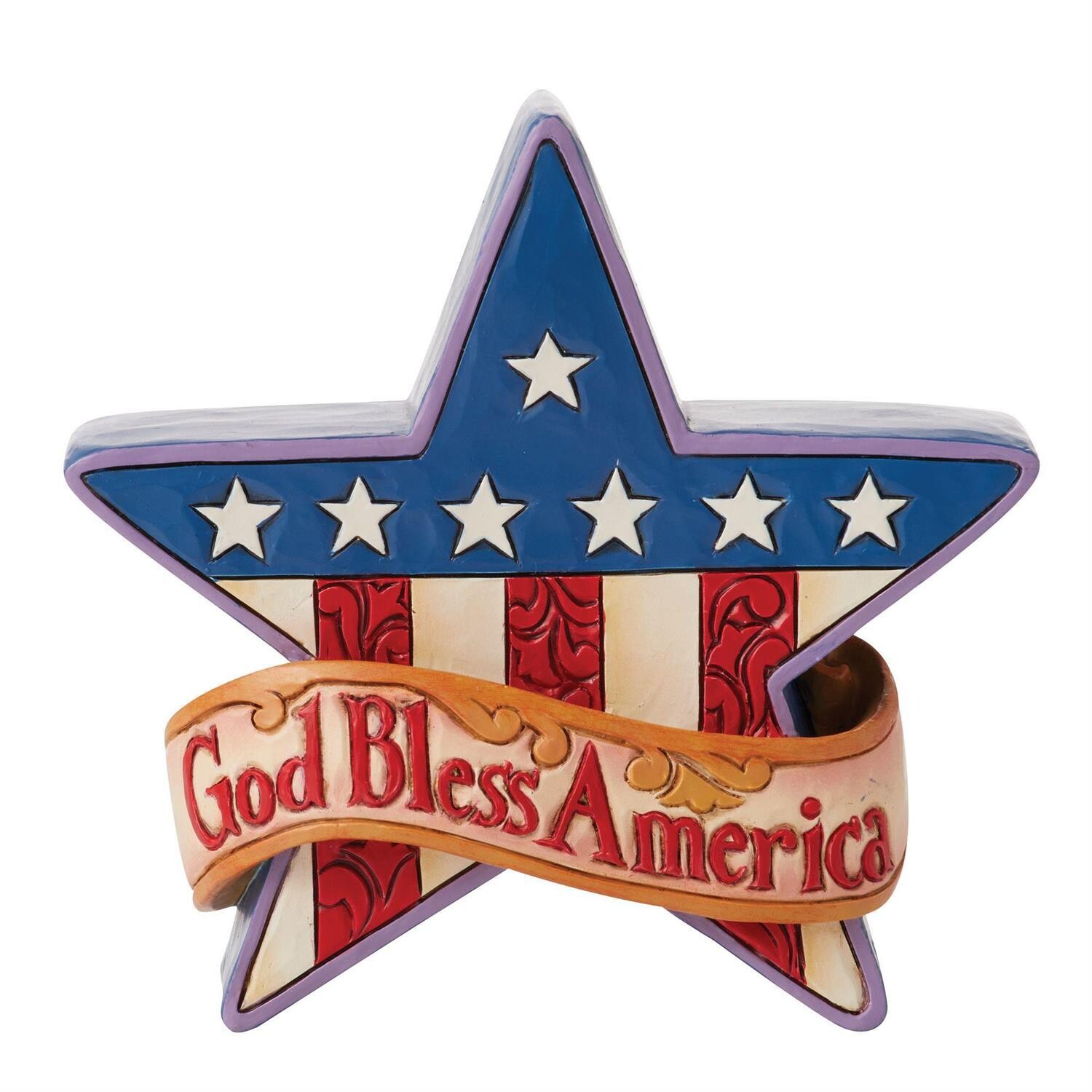 Mini Patriotic Star By: Jim Shore *SHIPS WITHIN 15 DAYS* NEW 2024