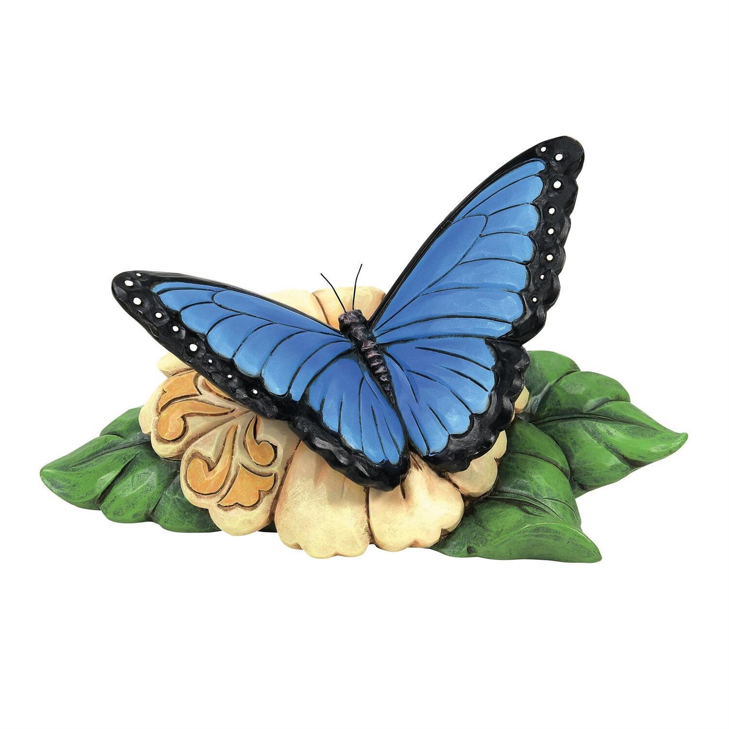Blue Morpho Butterfly Mini By: Heartwood Creek Jim Shore NEW 2024