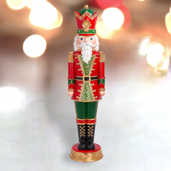 6FT Red/Green Nutcracker Christmas Decor *SHIPS WITHIN 15 DAYS*