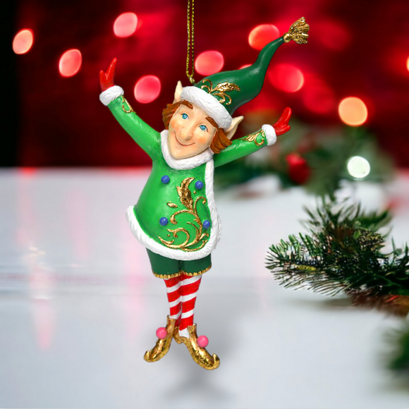 Thin Elf Ornament Christmas Decor