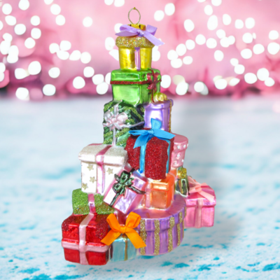 Stacked Presents Ornament Christmas Decor Stacked Presents Ornament Christmas Decor