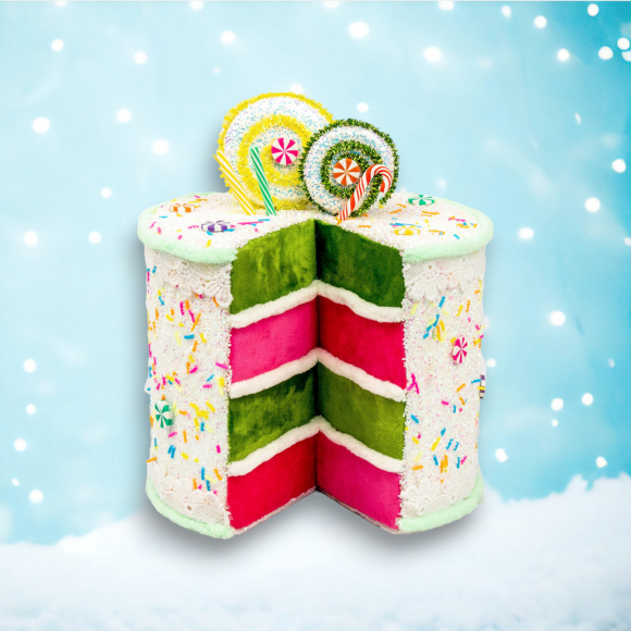 9&quot; Foam Cake Slice Christmas Decor *SHIPS WITHIN 15 DAYS*
