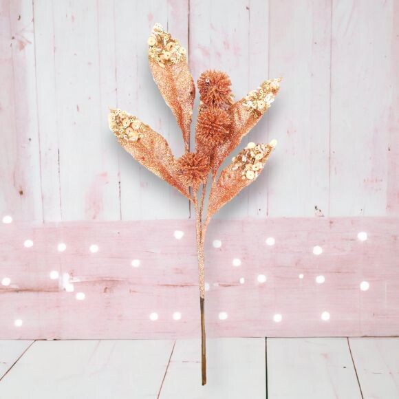 Pink Flower Spray Christmas Decor *SHIPS WITHIN 15 DAYS*