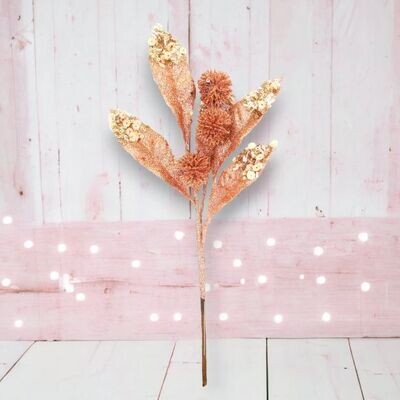 Pink Flower Spray Christmas Decor *SHIPS WITHIN 15 DAYS*