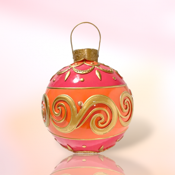24&quot; Pink Bauble With LED Christmas Decor *SHIPS WITHIN 15 DAYS*