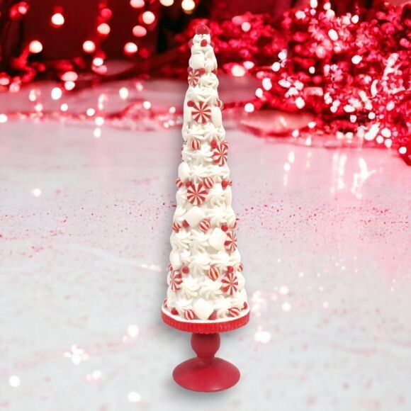 16in Candy Tree on Red Base Christmas Decor *SHIPS WITHIN 10 DAYS* NEW 2024