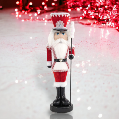 24&quot; Red/Lace Nutcracker Christmas Decor *SHIPS WITHIN 15 DAYS*