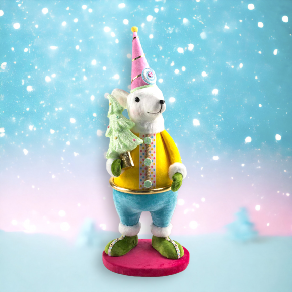 30&quot; Candy Mouse With Ice Cream Christmas Decor *SHIPS WITHIN 15 DAYS*