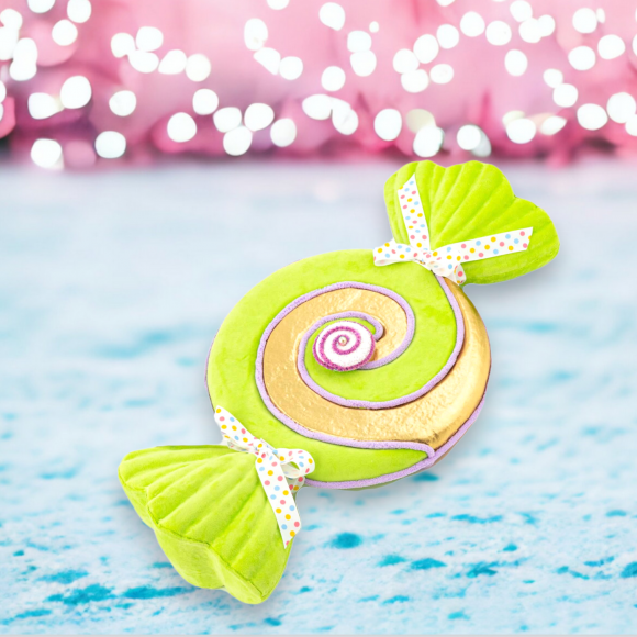 24&quot; Green/Gold Swirl Candy Wrapper Christmas Decor *SHIPS WITHIN 15 DAYS*