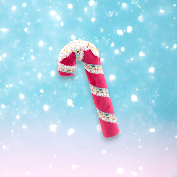 8&quot; Pink Candy Cane Ornament Christmas Decor *SHIPS WITHIN 15 DAYS*