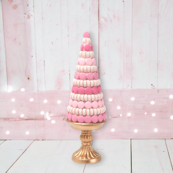 16&quot; Pink Macaron Tree Christmas Decor *SHIPS WITHIN 15 DAYS*