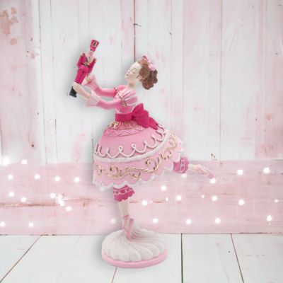 8in Cake Dancer With Nutcracker Christmas Decor
