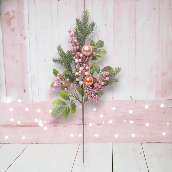 27&quot; Evergreen Pink Pick Set Of 3 Christmas Decor