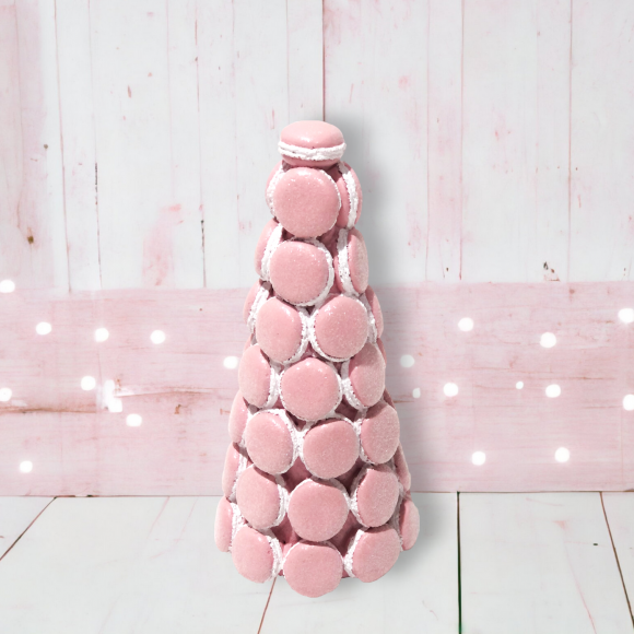 11.5 in Pink Macaron Tree Christmas Decor