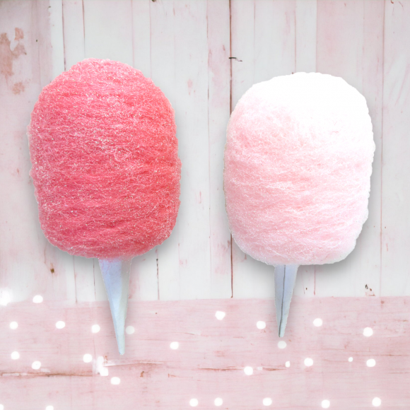 Set Of 4 Pink Cotton Candy Ornaments Christmas Decor *SHIPS WITHIN 15 DAYS*
