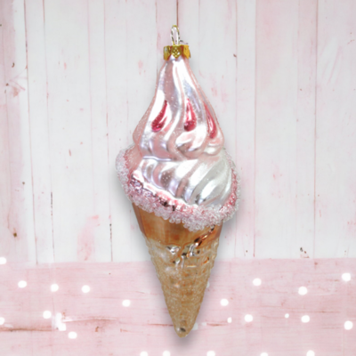 Waffle Ice Cream Cone Ornaments Christmas Decor