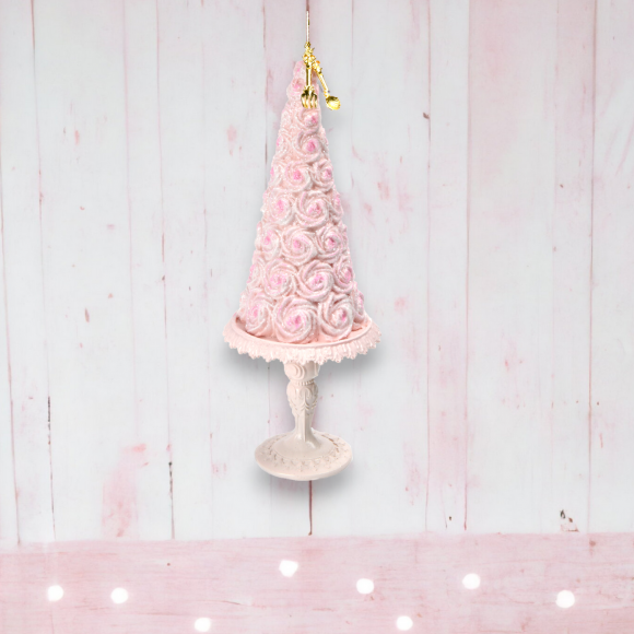 Pink Icing Cake Tree Ornament Christmas Decor *SHIPS WITHIN 15 DAYS*