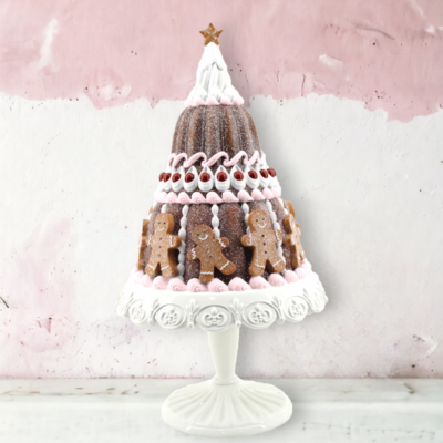 Gingerbread Tiered Cake With Cookies Christmas Decor *SHIPS WITHIN 10 DAYS*