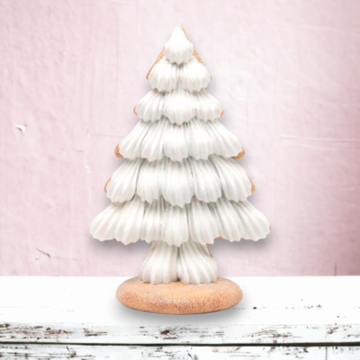 10&quot; Gingerbread Tree With Icing Christmas Decor *SHIPS WITHIN 10 DAYS*