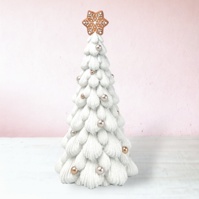 12&quot; Gingerbread Cream Tree Large Christmas Decor
